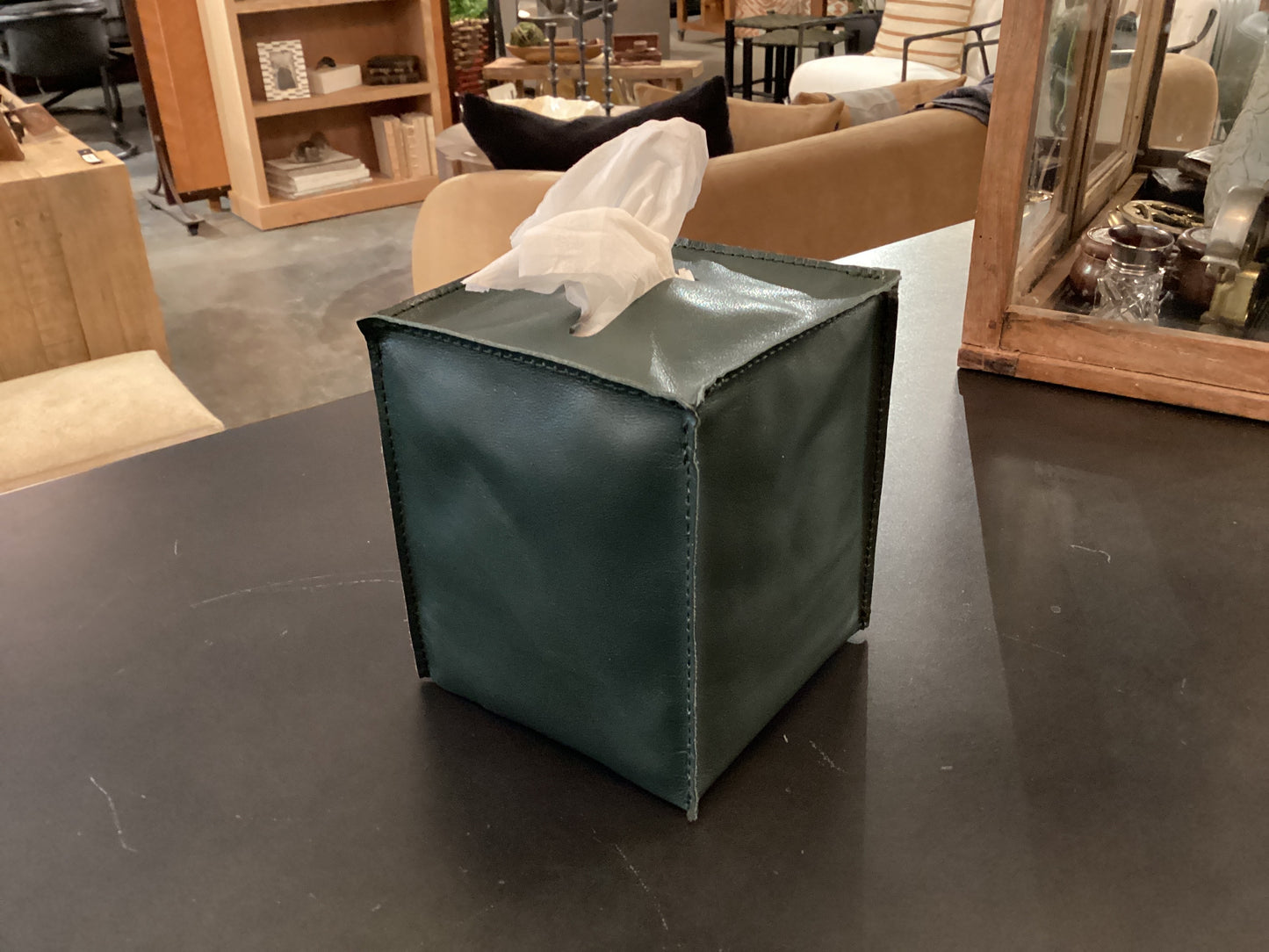 Leather Tissue Box Cover