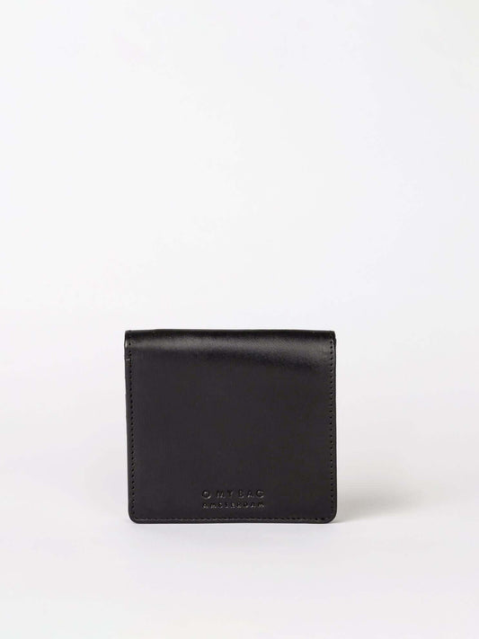 Portefeuille pliable noir classique Alex