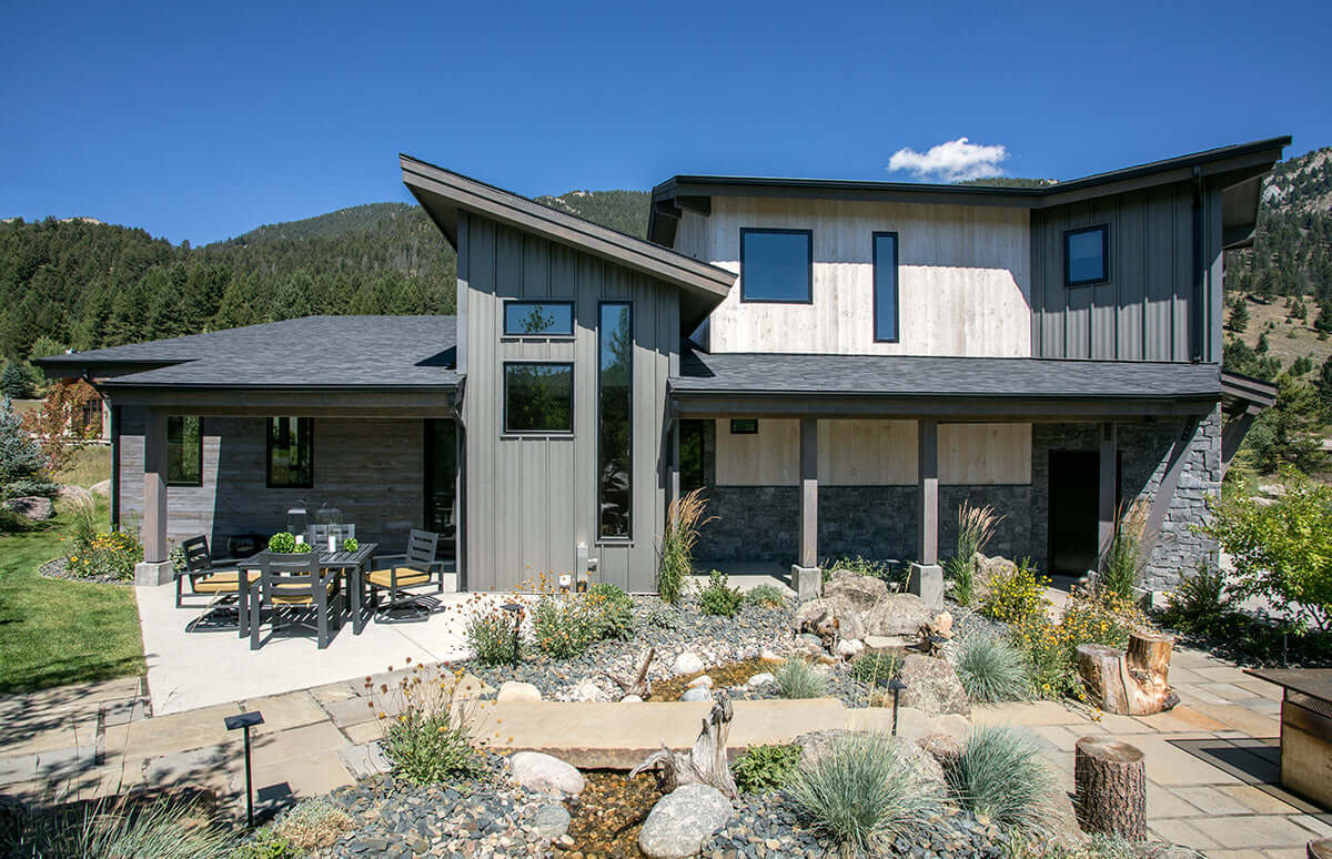 Big Sky meadow back patio