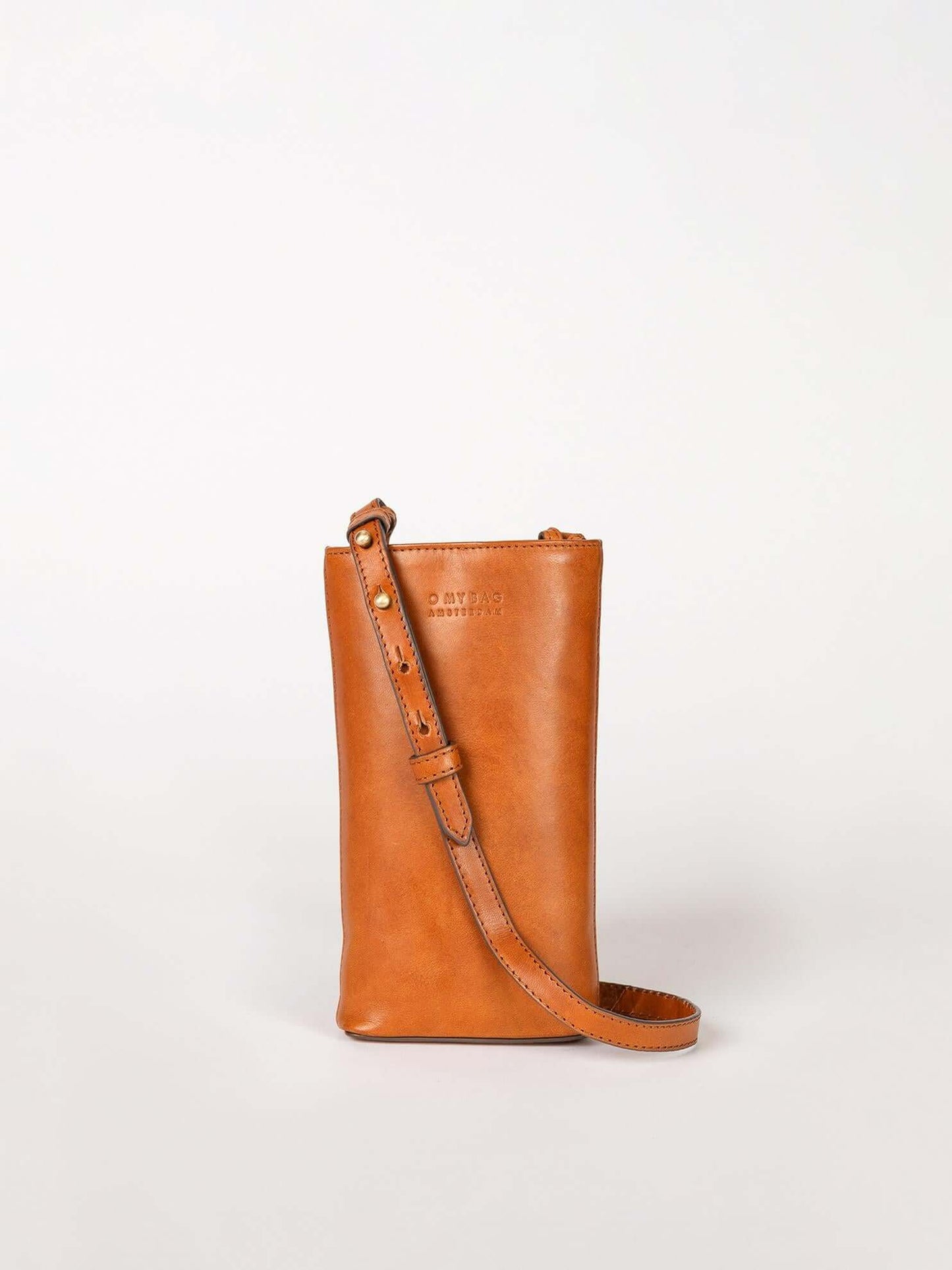 Sac pour téléphone Charlie classique cognac