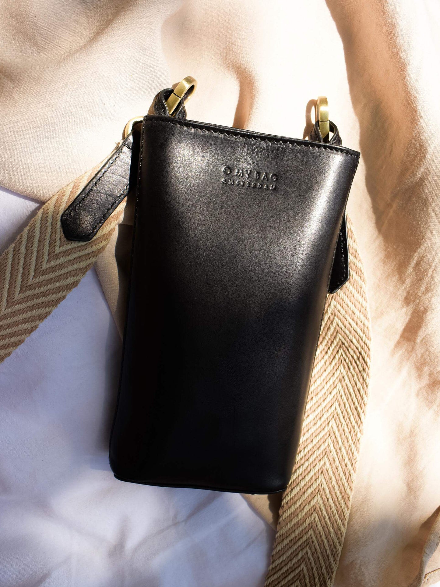 Black Classic Charlie Phone Bag