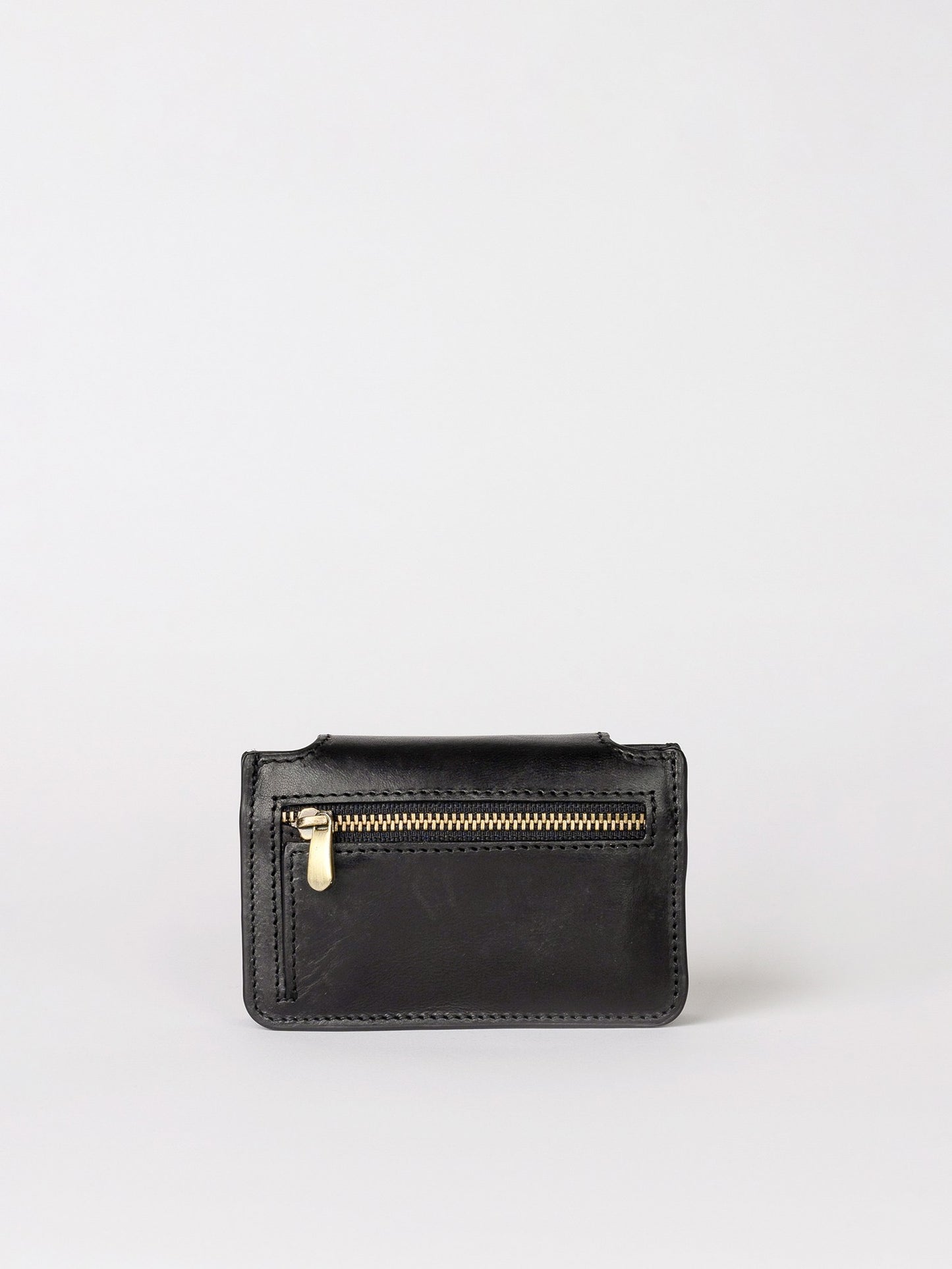 Black Leather Harmonica Wallet