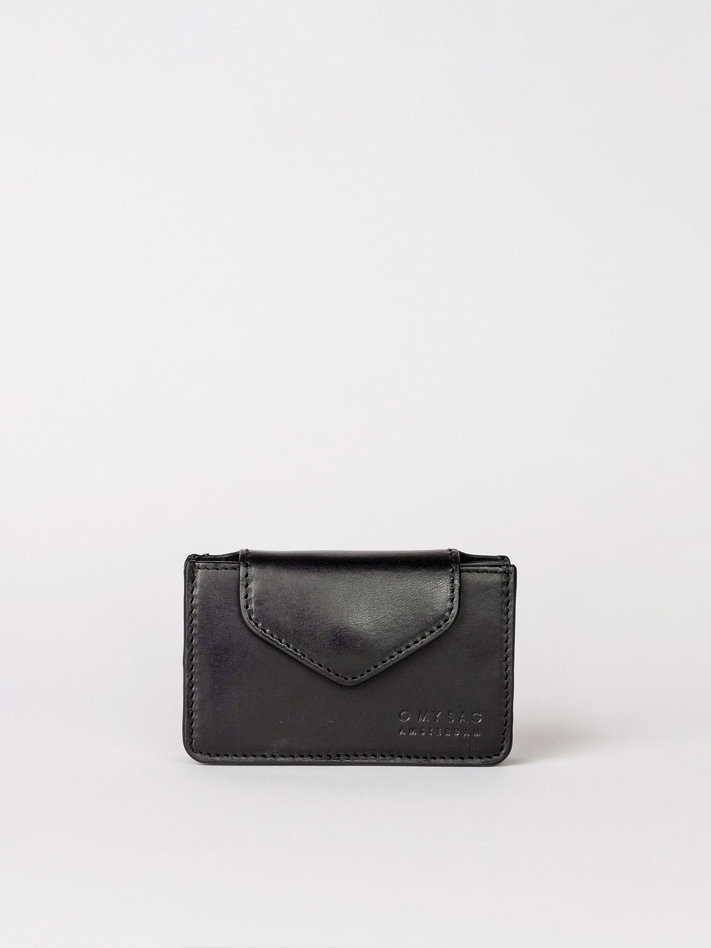 Portefeuille Harmonica en cuir noir