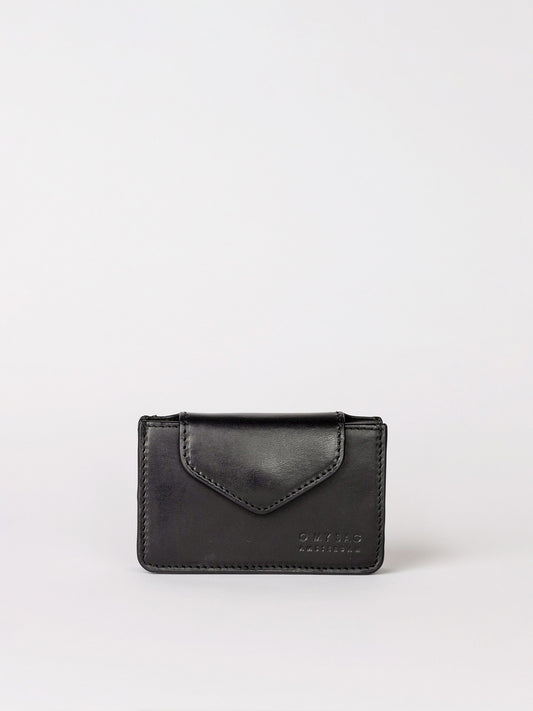 Portefeuille Harmonica en cuir noir
