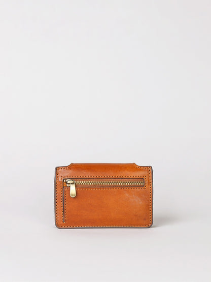 Cognac Leather Harmonica Wallet
