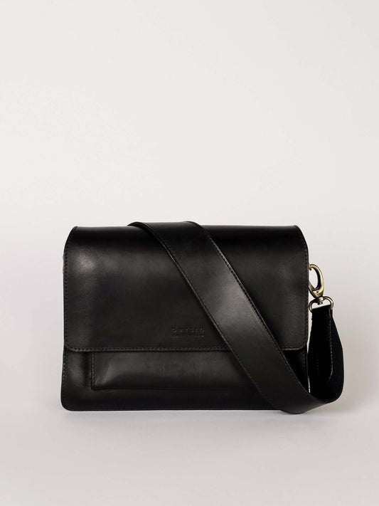 Black Classic Leather Harper Bag