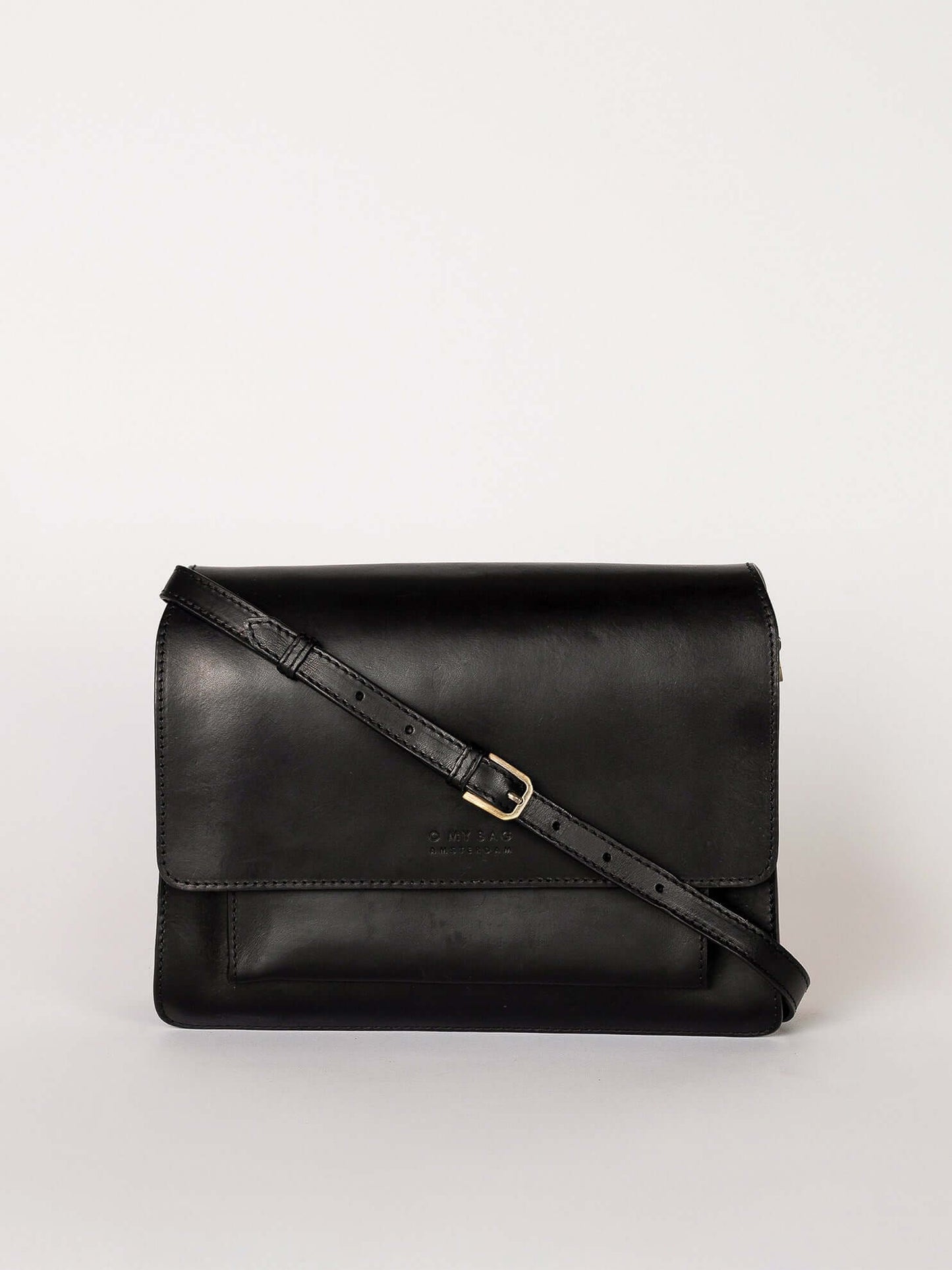 Black Classic Leather Harper Bag