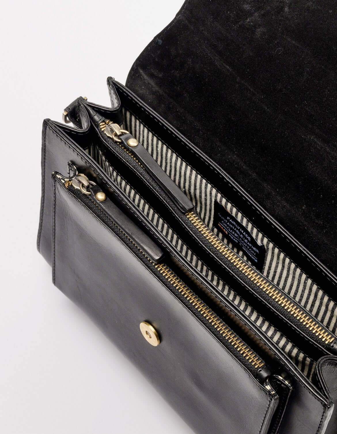 Sac Harper en cuir classique noir