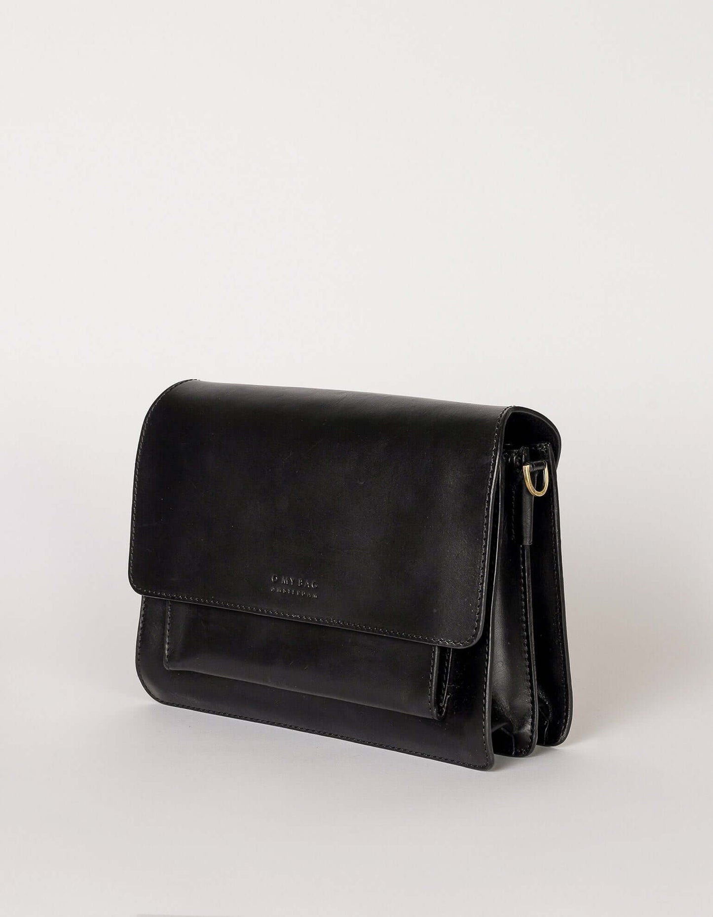 Black Classic Leather Harper Bag