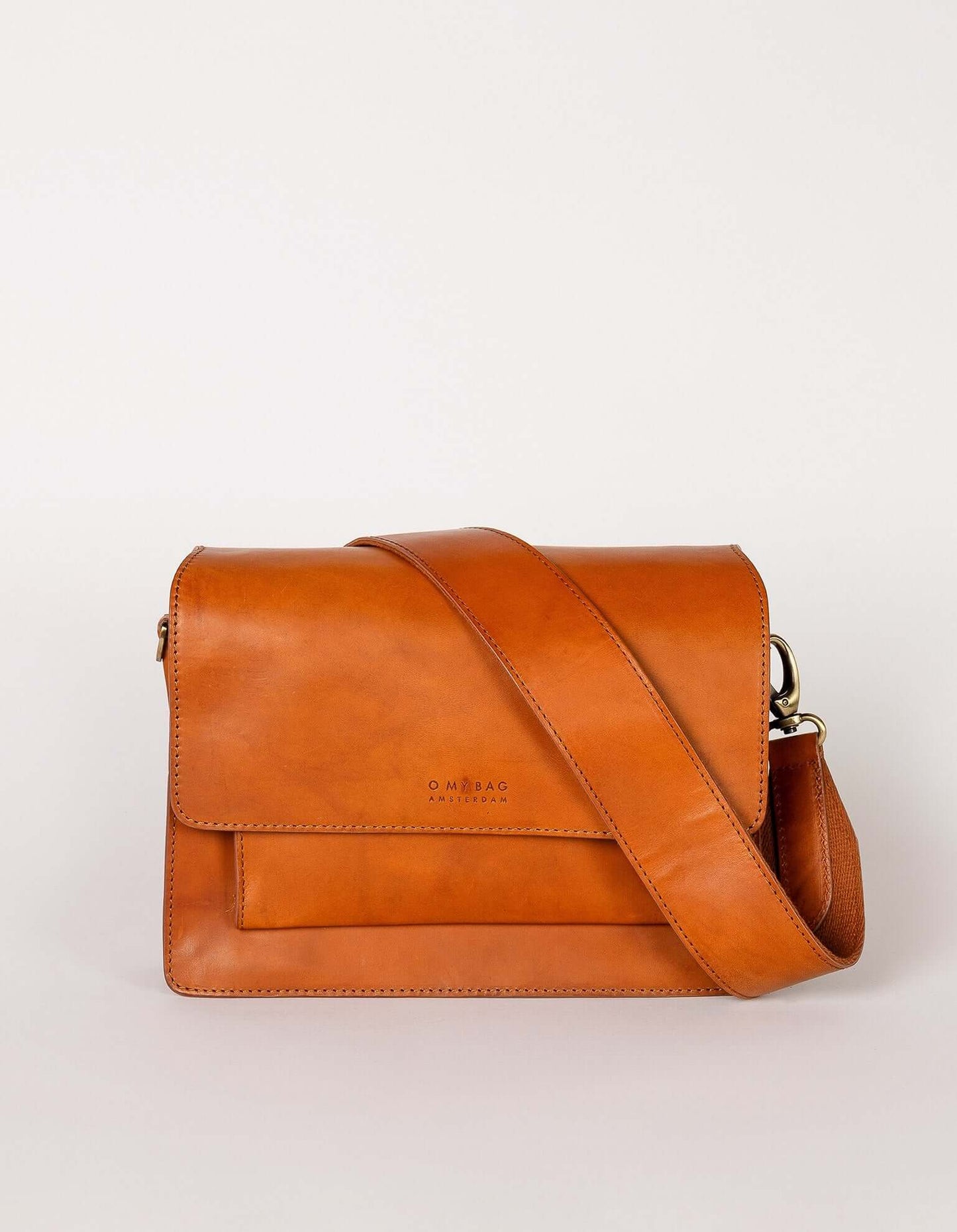 Cognac Classic Leather Harper Bag