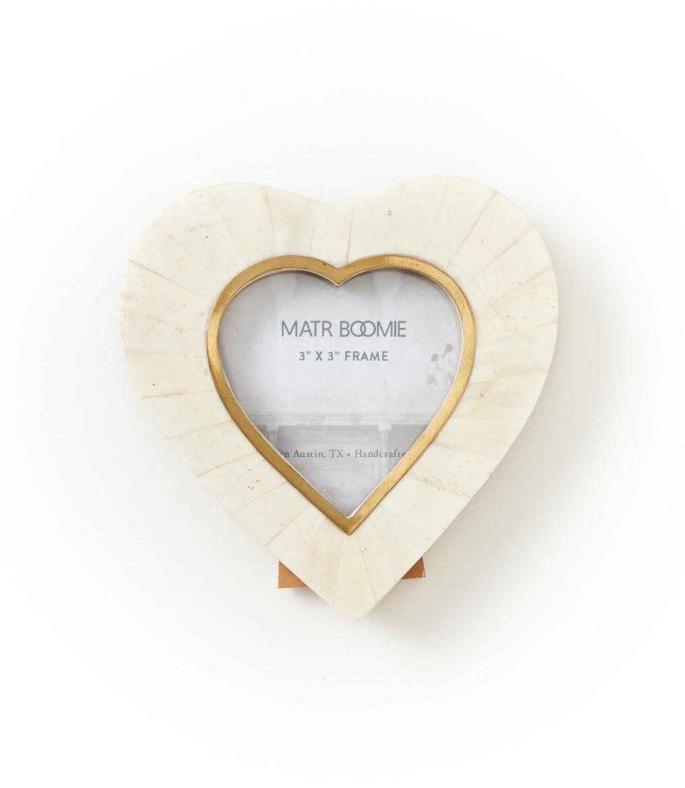 Heart 3x3 Cream Picture Frame