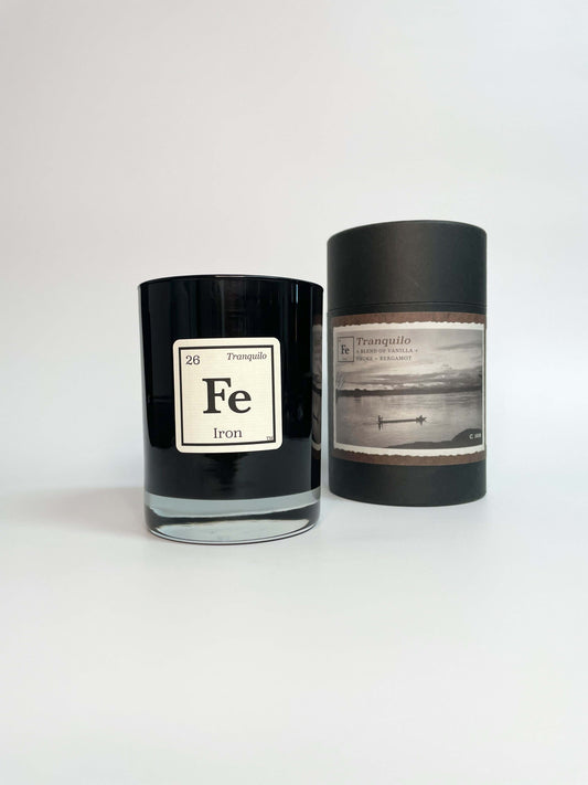 Bougie Iron Tranquilo Vanille + Fumée + Bergamote