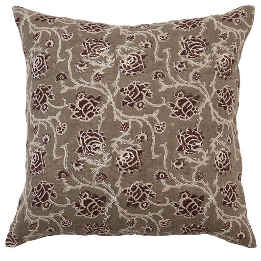 Paros Gray 20x20 Throw Pillow