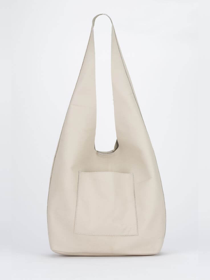 Pauly Bone no stripe hobo bag front view