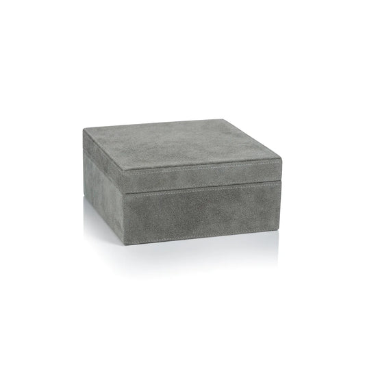 Boîte Lux en suède 8x8x4