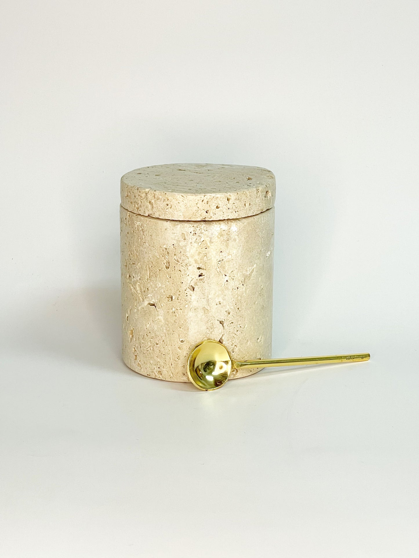 Travertine Salt Cellar