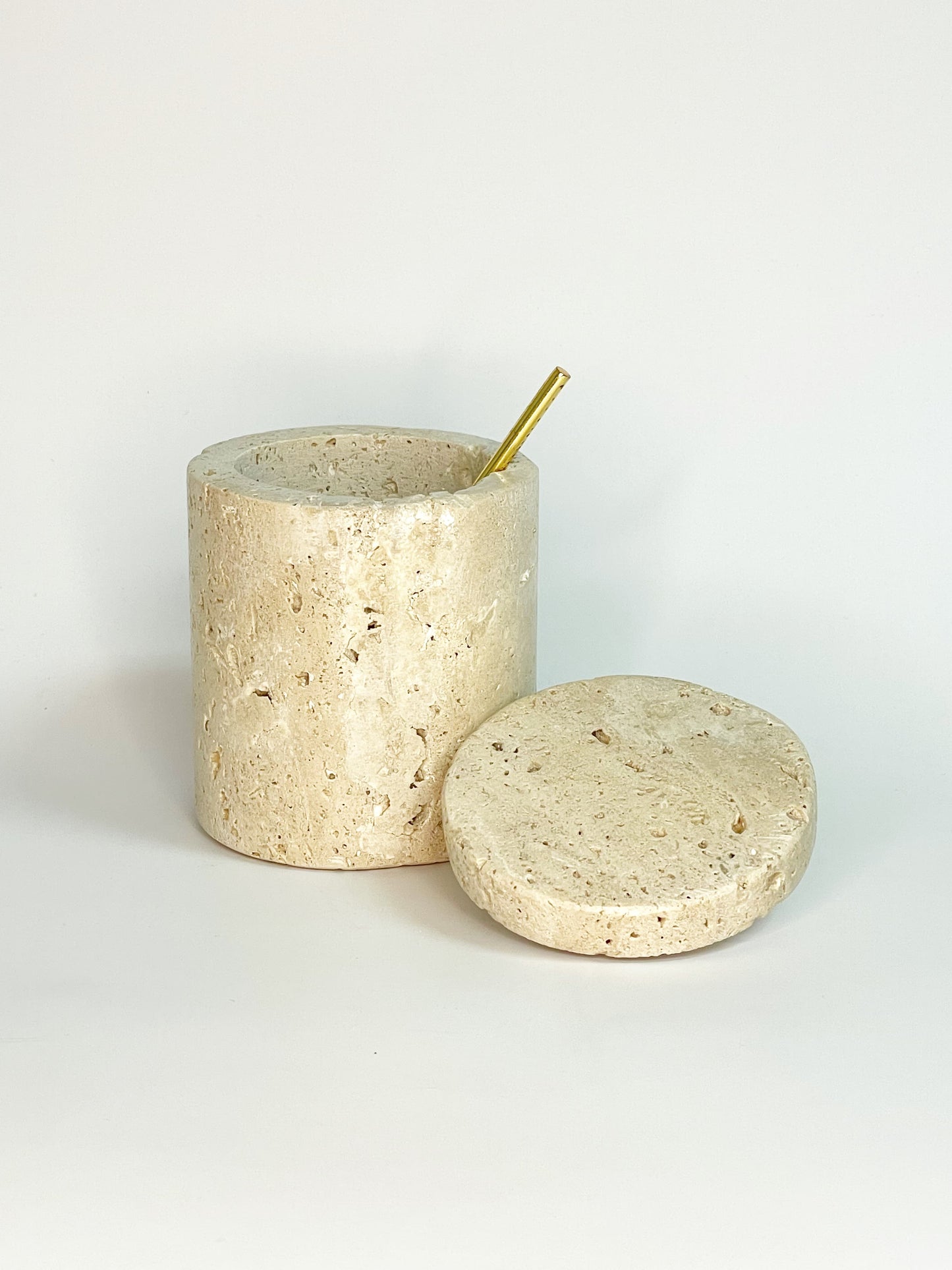 Travertine Salt Cellar