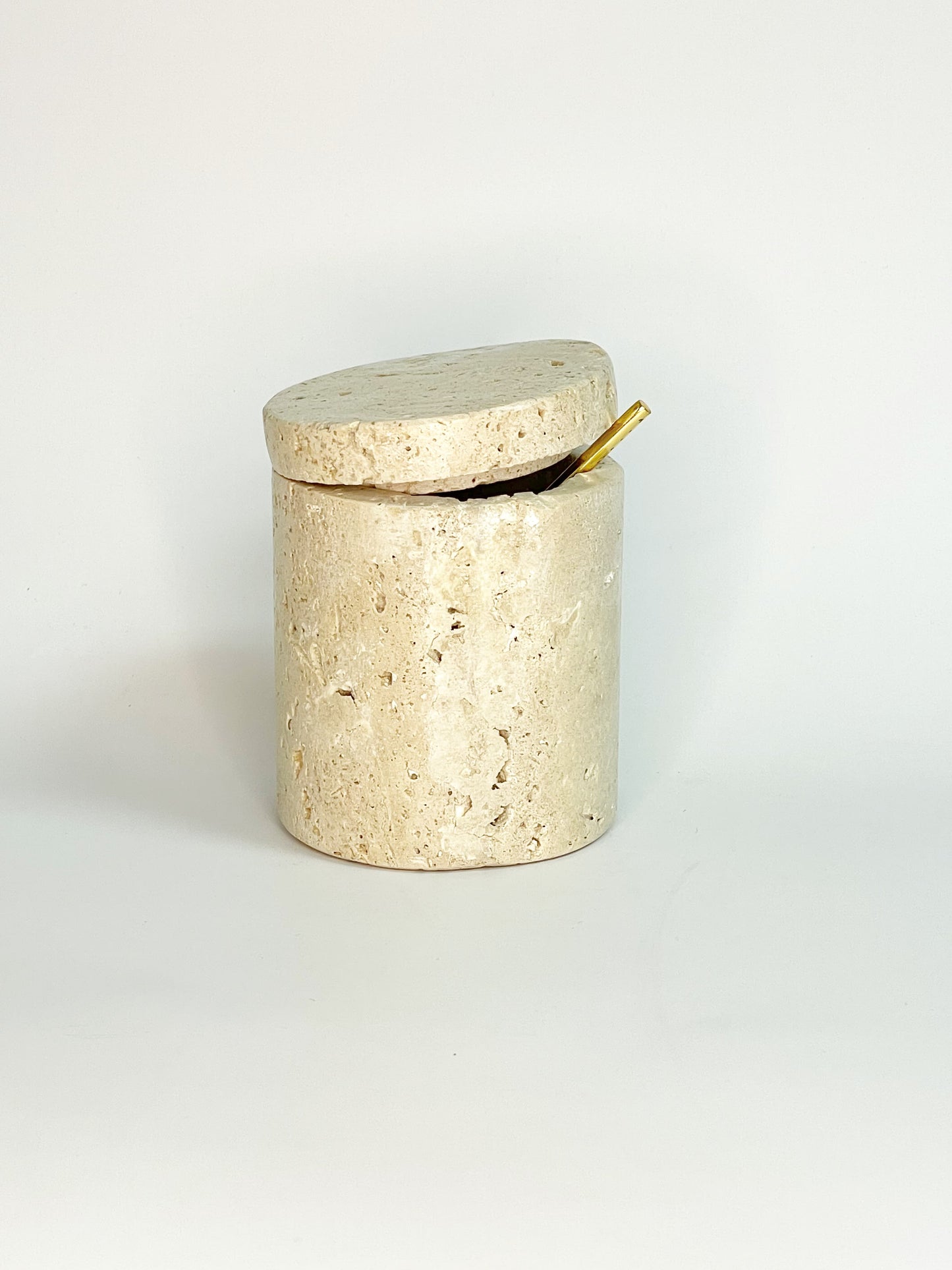 Travertine Salt Cellar