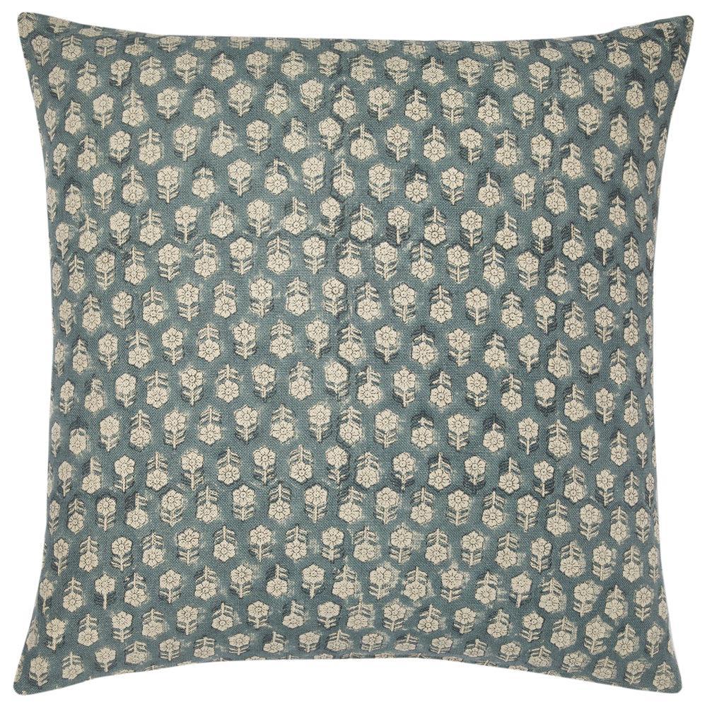 Tulsi Teal Throw Pillow