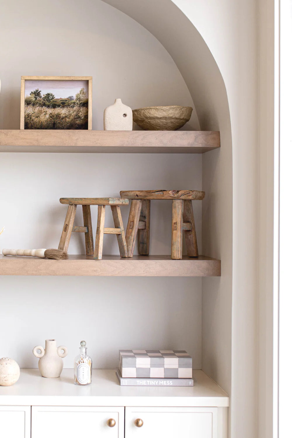 Vintage Small Wooden Stool