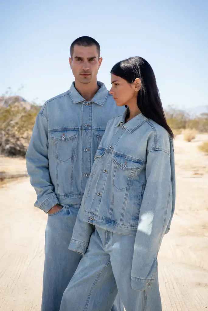 Western Denim Blue Wash Jacket