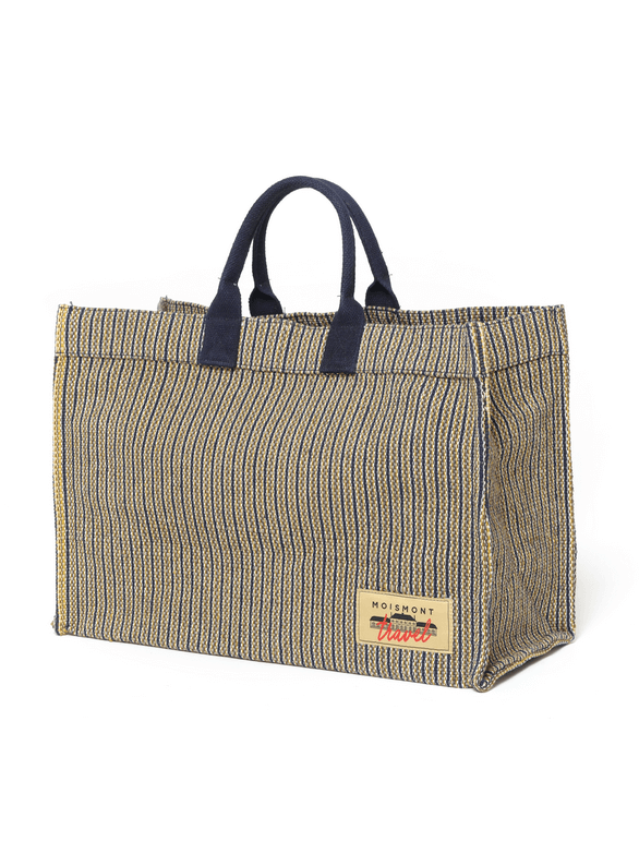 Moismont navy striped tote bag