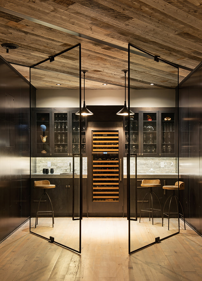 Modern wine cellar