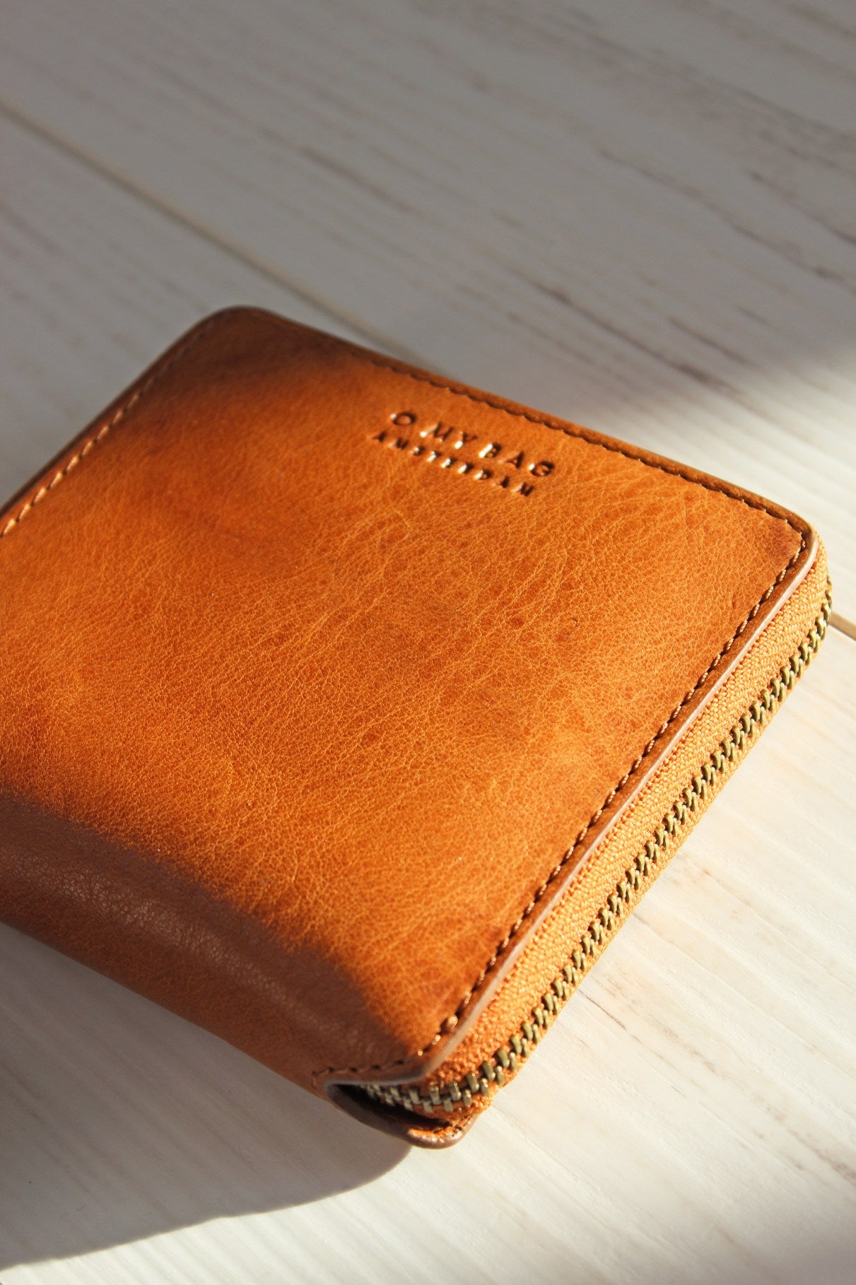 Portefeuille carré Sonny cognac