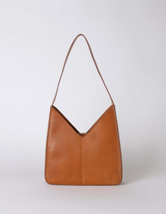 Cognac Vicky Structured Bag