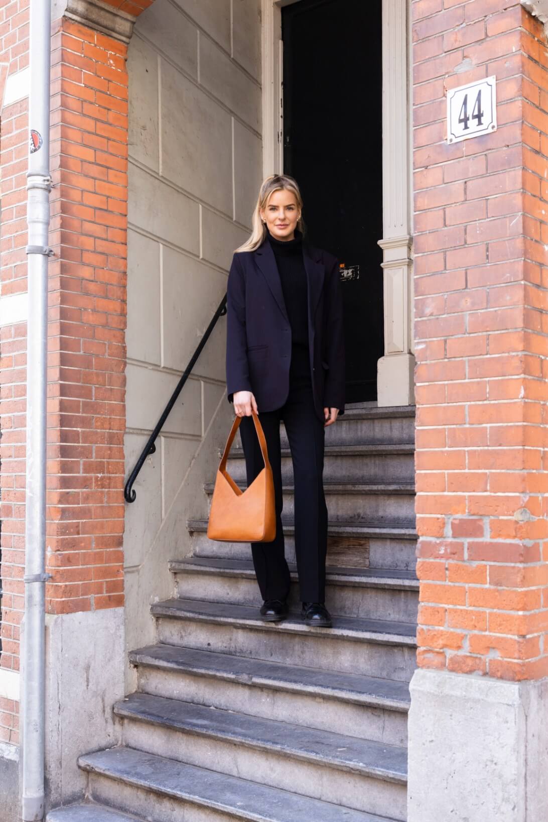 Sac structuré Vicky cognac