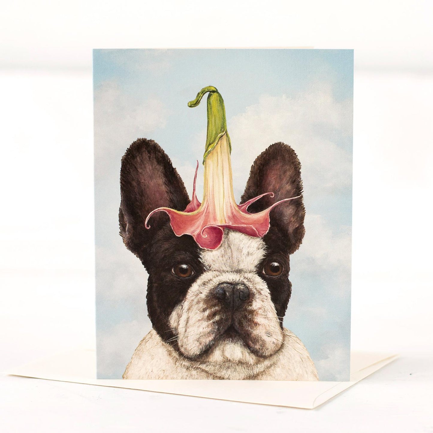 Frenchie + Fleur Carte de vœux