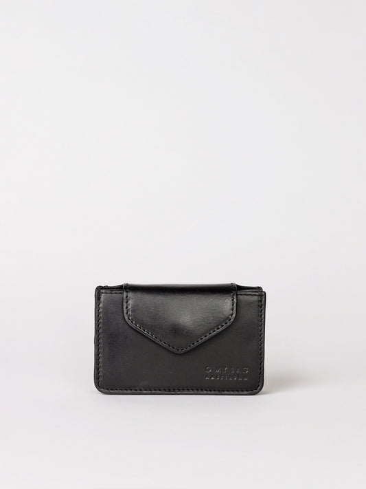 Black Leather Harmonica Wallet
