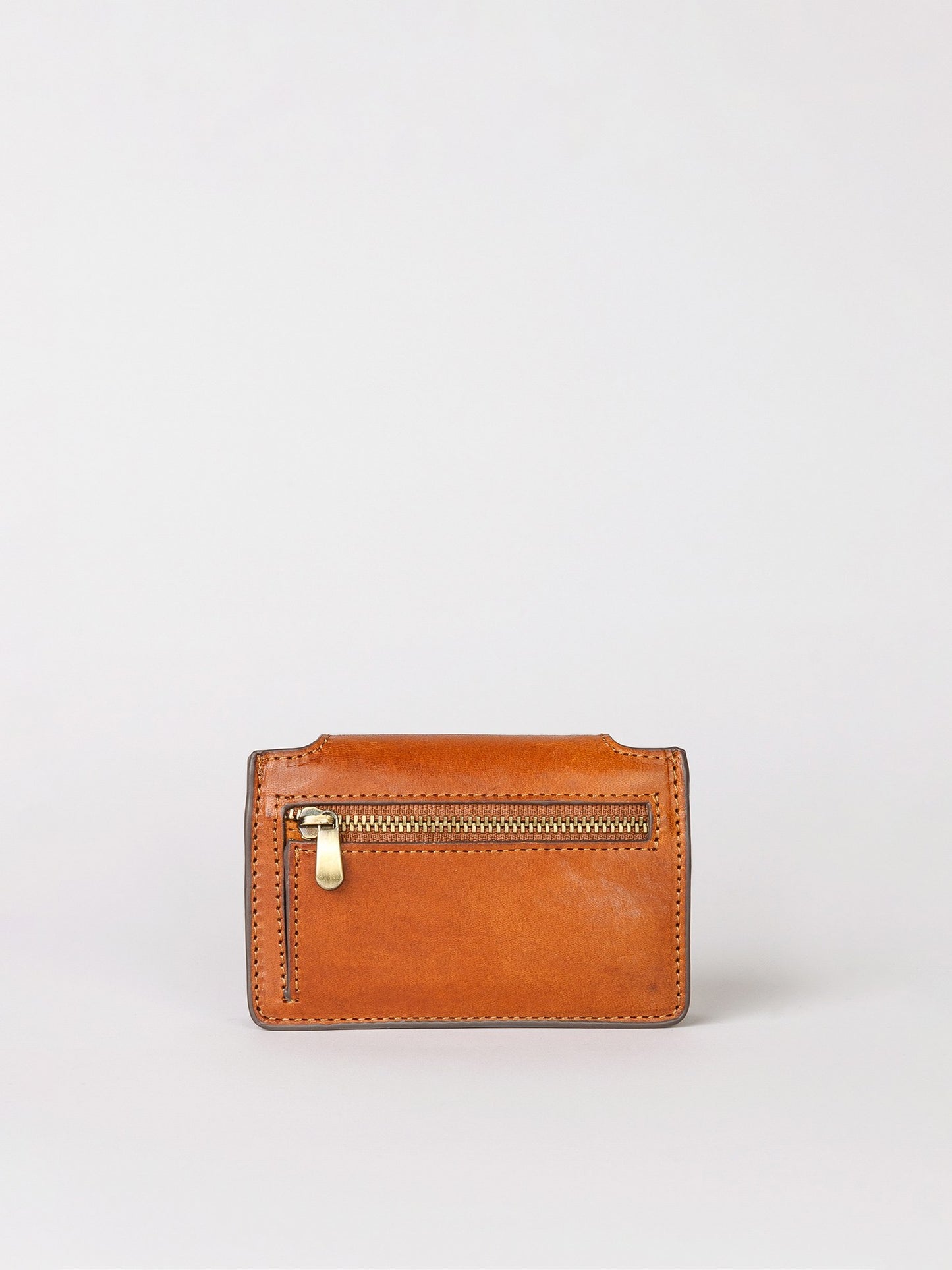 Cognac Leather Harmonica Wallet