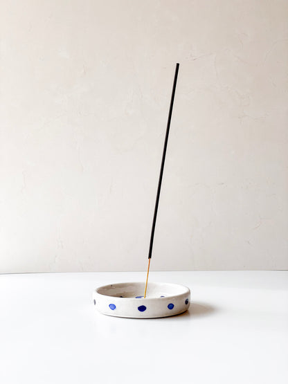 Hand Painted Round Incense Holder