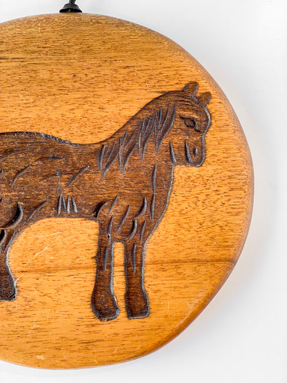 Hand Carved Speculoos Cookie Horse Mold