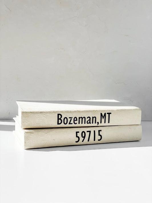 Bozeman, MT Decorative Book Stack