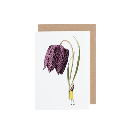 Fritillaire violette Carte de vœux