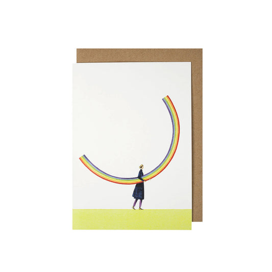 Rainbow Girl Greeting Card