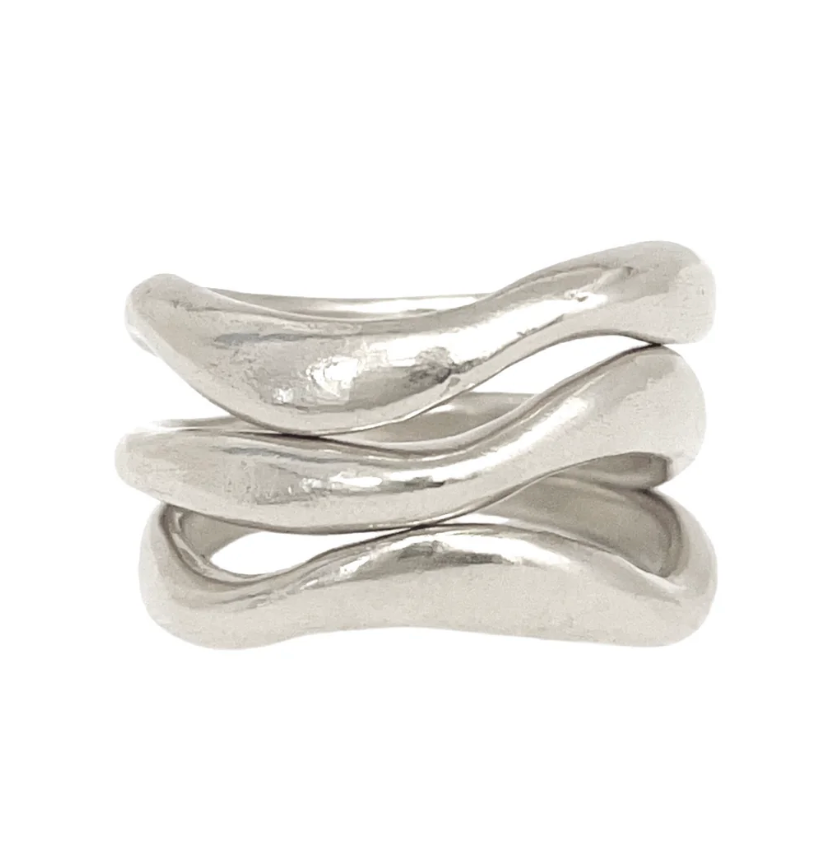 Aria Ring Trio | Silver