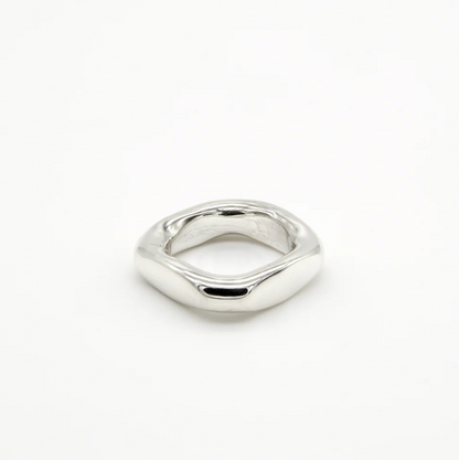 Thick Square Sterling Silver Ring