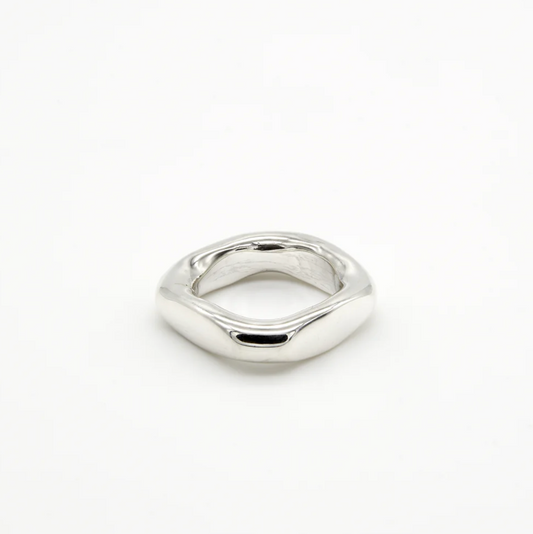 Thick Square Sterling Silver Ring