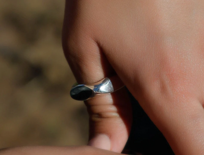 Thick Square Sterling Silver Ring