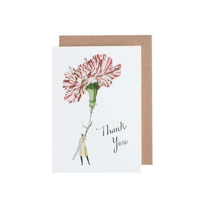 Thank You Carnation Greeting Card