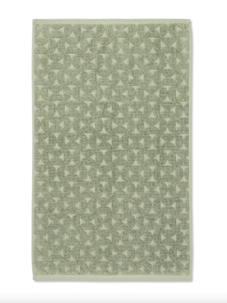 Harper bath mat in sage color
