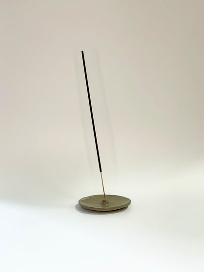 Incense dish with incense stick