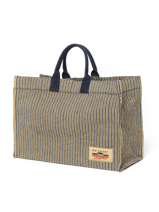 Moismont navy striped tote bag