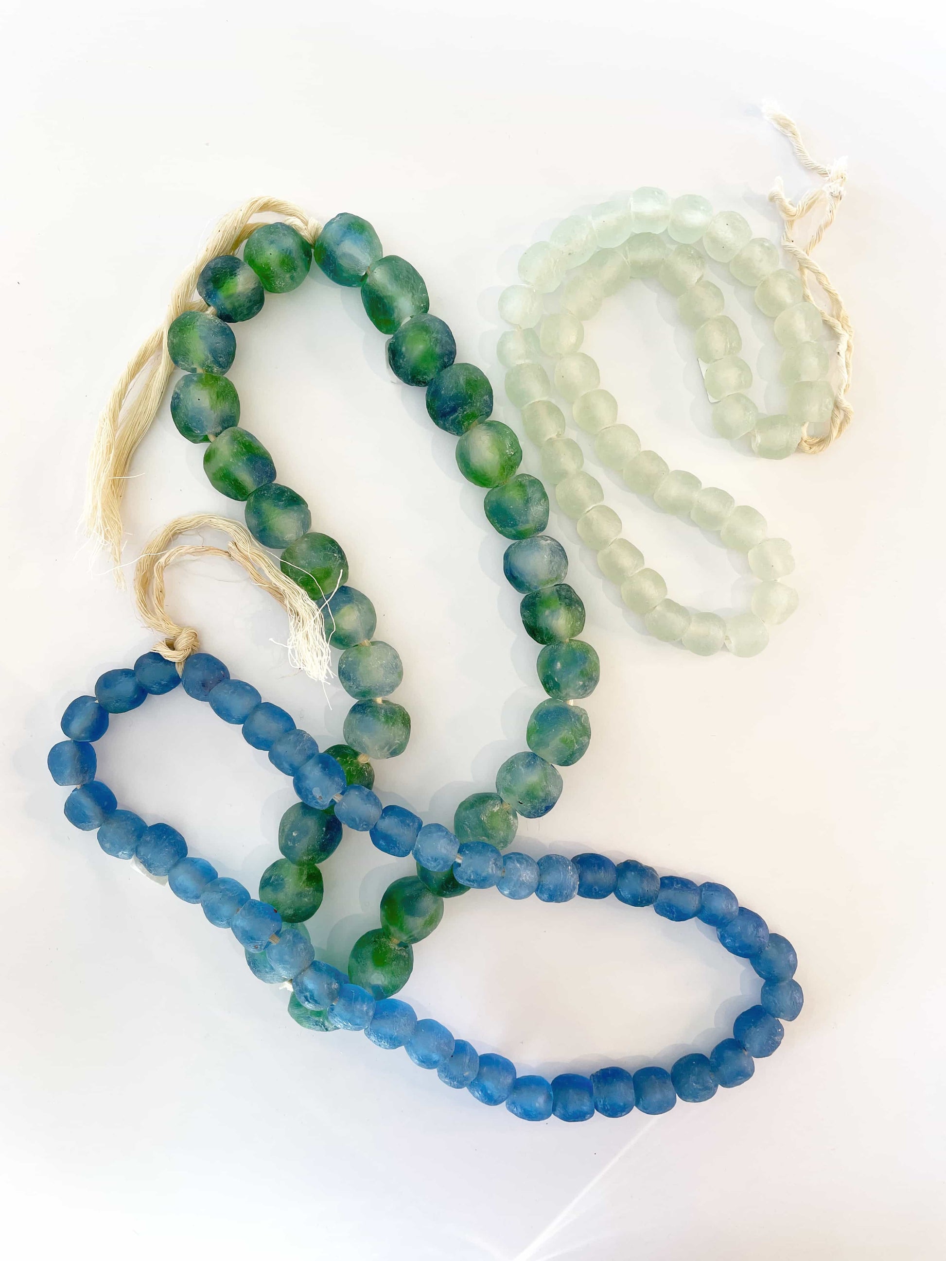 Recycled glass beads