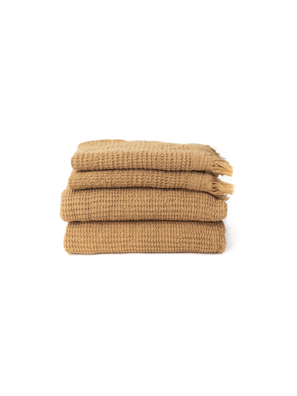 Stack of beige Ella towels