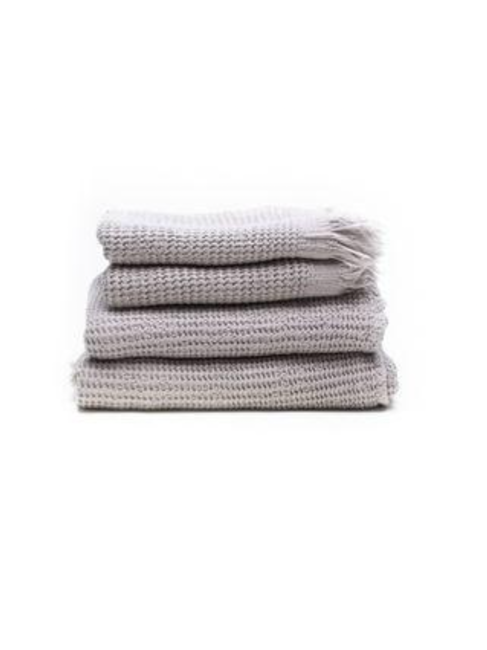 Stack of gray ella towels