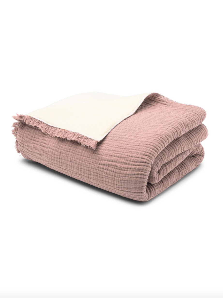 Dusty Rose colored blanket